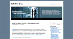Desktop Screenshot of blog.settlepou.com